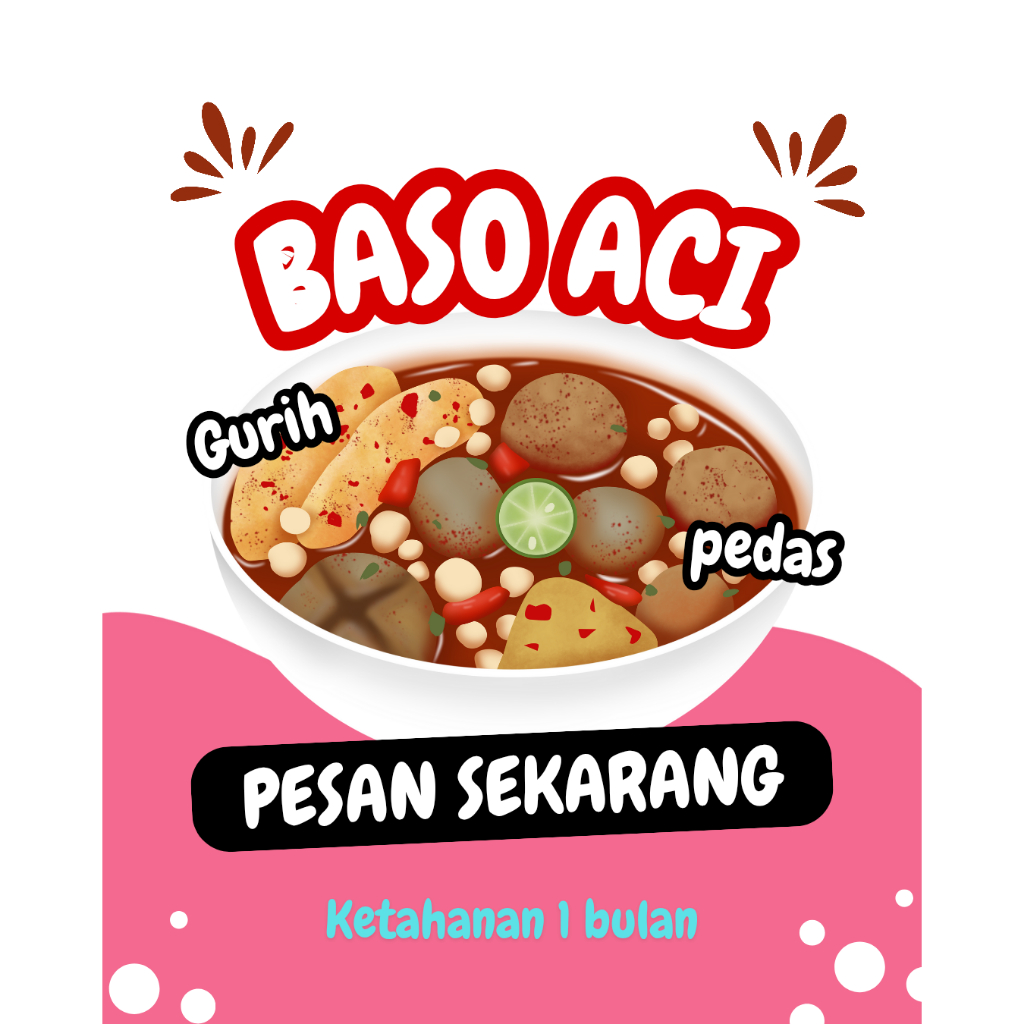 

Baso aci vakum/baso aci instan/boci permata/bacigar/baso aci salawasna