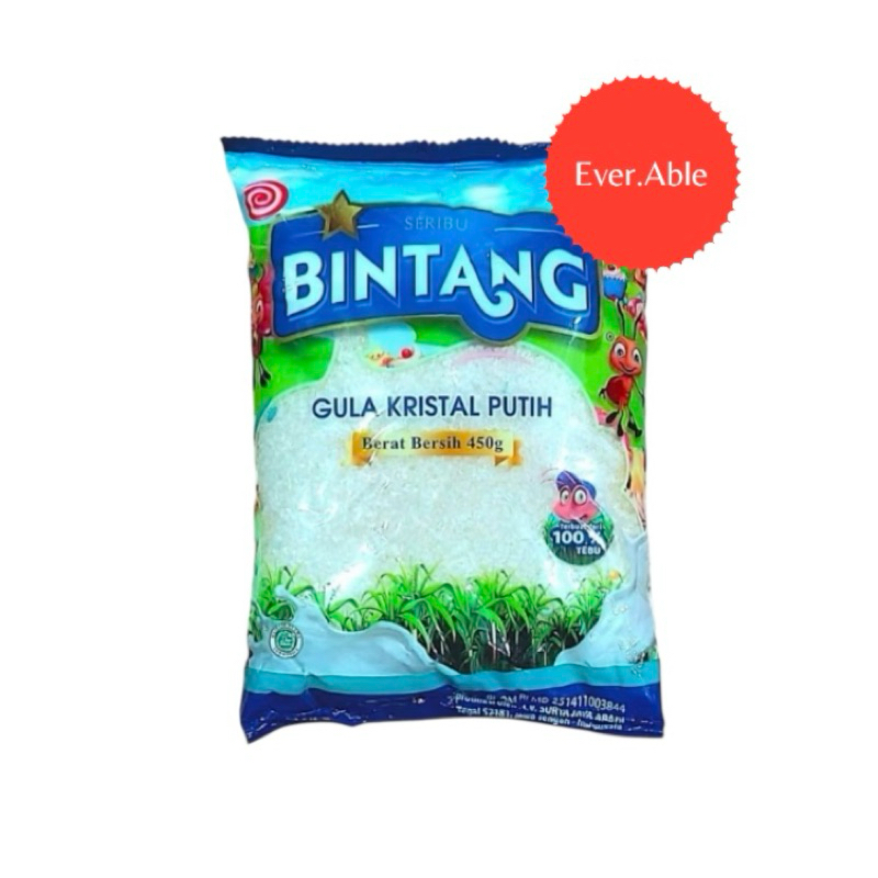 

BINTANG GULA PUTIH KRISTAL 450 GR