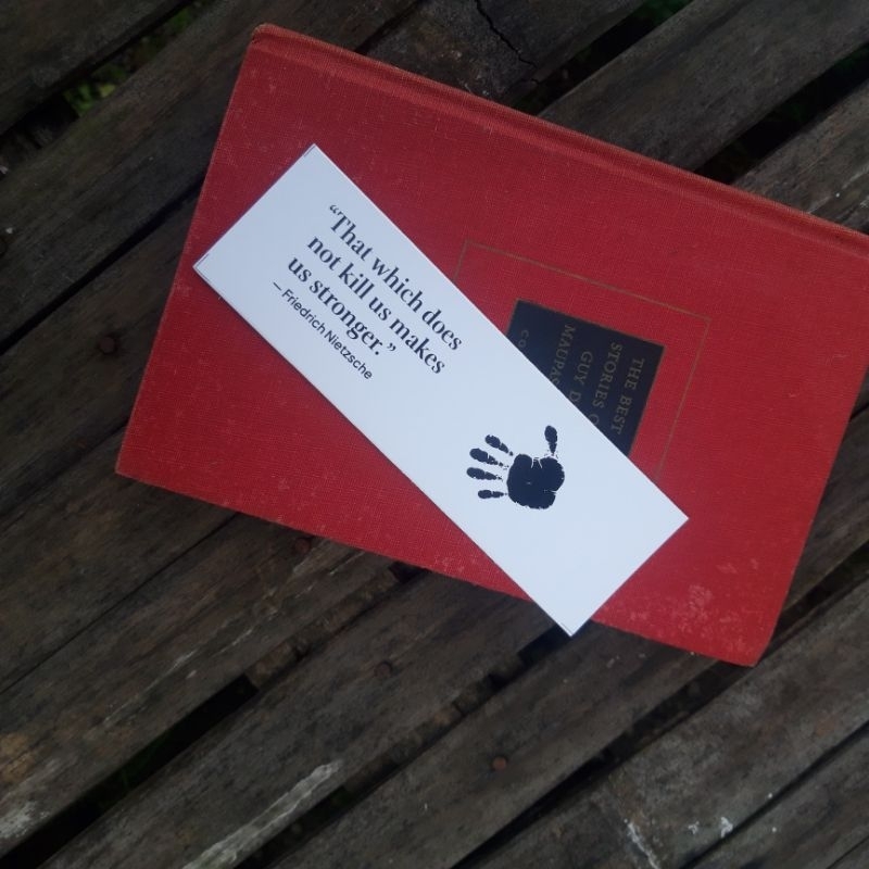 

Pembatas Buku Polos Motif Quotes Mix Motivasi-Bookmark Penanda Bacaan