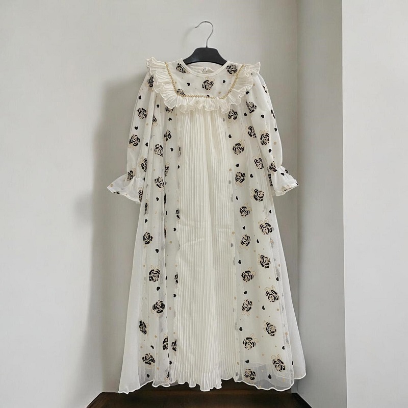 Princessa Flami Gamis Black Rose Muslim Dress G1287