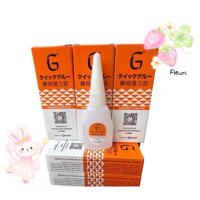 

FLEURI | LEM G KOREA ORI SUPER GLUE Cair Lem Setan Barcode Original 100%