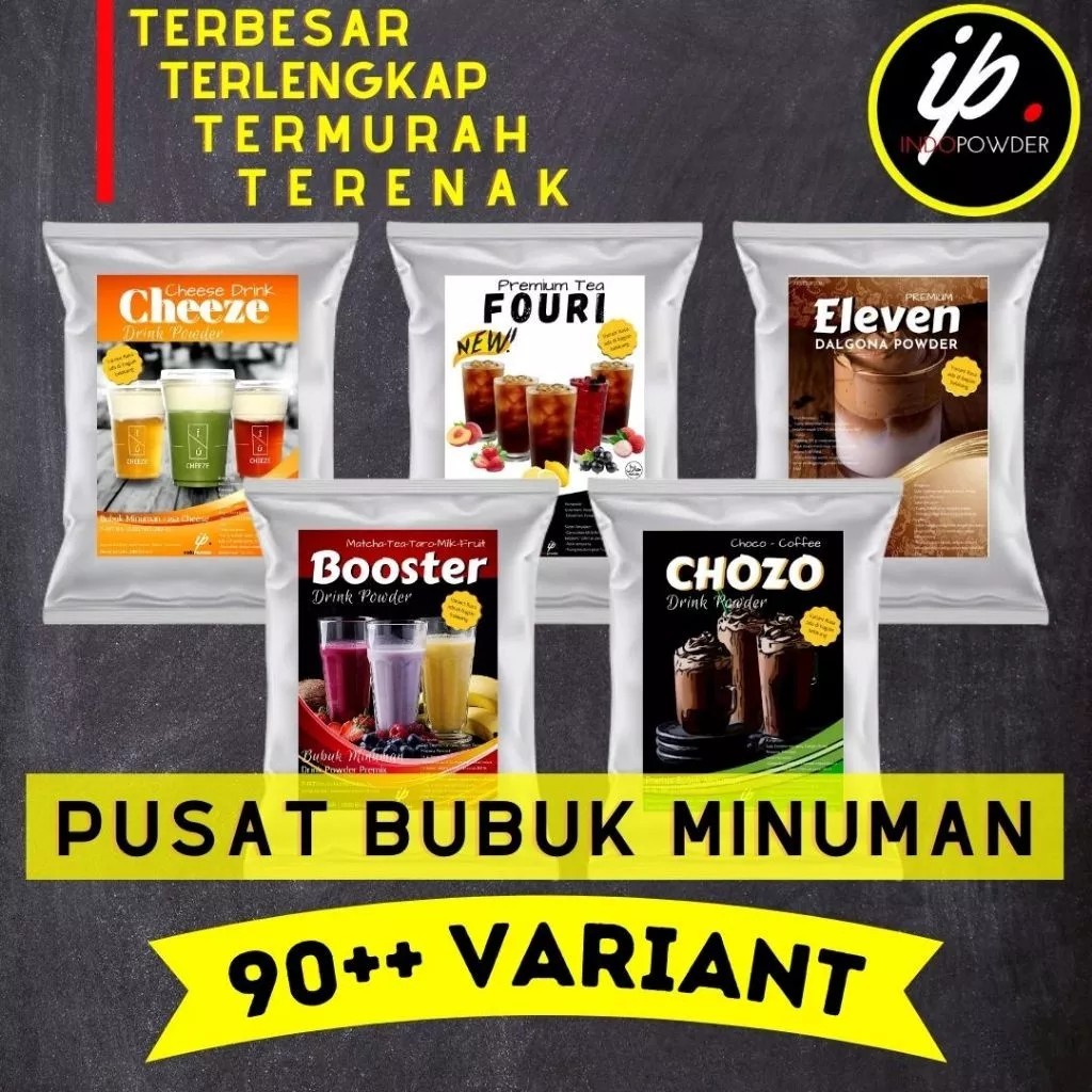 

INDOPOWDER BUBUK MINUMAN ANEKA RASA BUAH 1Kg - Bubuk RASA BUAH 1Kg - Fruit Powder 1Kg - Serbuk Minuman