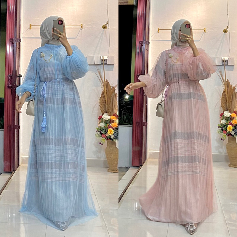 Lidya Maxi Dress (Gamis+Outer+Belt)