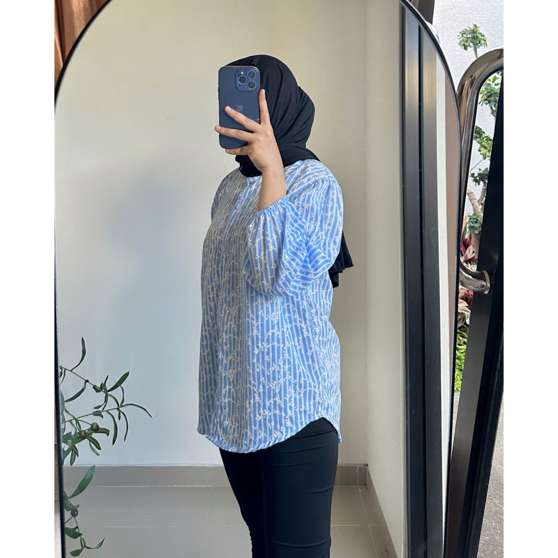 SALMA BLOUSE SALUR LENGAN BALON
