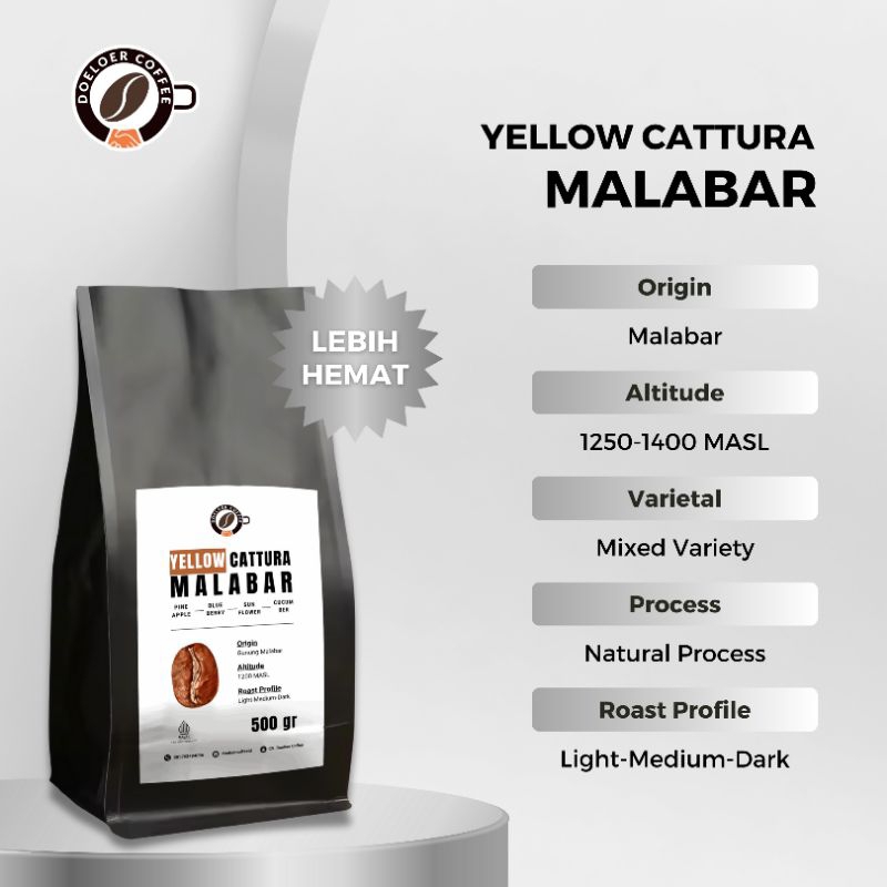 

Kopi Arabika Malabar - Specialty Natural Yellow 500gram