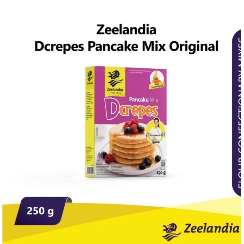 

zeelandia dcrepes pancake mix 250g 2 varian rasa