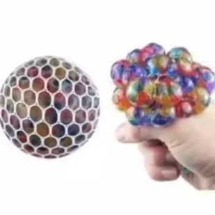 Mainan Squishy Mesh Ball / Bola Anggur Pencet Anti Stress Jaring /Squish Ball