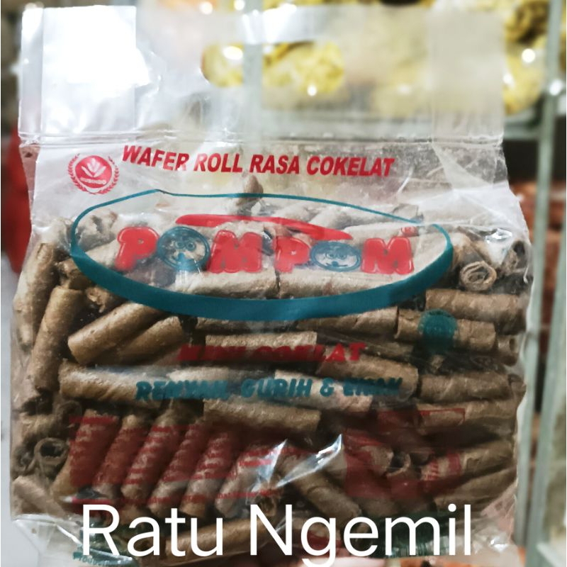 

Wafer Roll coklat / Astor coklat Pompom 1 bungkus
