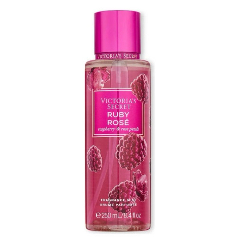 Victoria's Secret Ruby Rose Fragrance Mist Victoria Secret Raspberry and Rose Petals Body Mist VS pe
