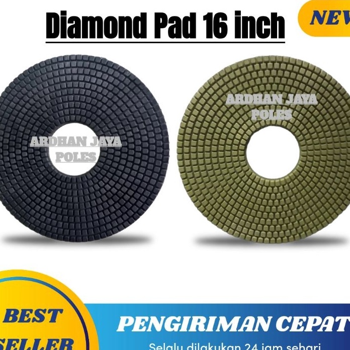 Istimewa Diamond Pad Poles Marmer Granit 16 inch Diamond Pad Poles 4cm