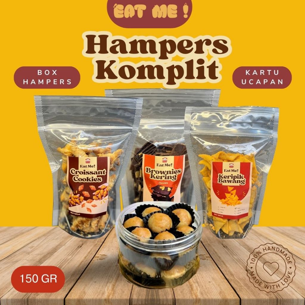 

HAMPERS KOMPLIT EAT ME PASTRY LEBARAN IDUL FITRI EID MUBARAK RENYAH GURIH
