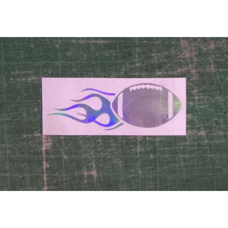 STICKER BOLA RUGBY REFLECTIVE