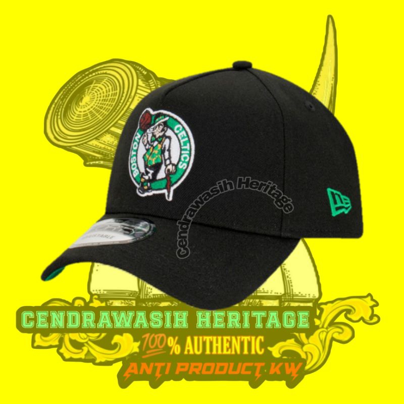 New Era 9Forty Aframe Boston Celtics Champions Black Original