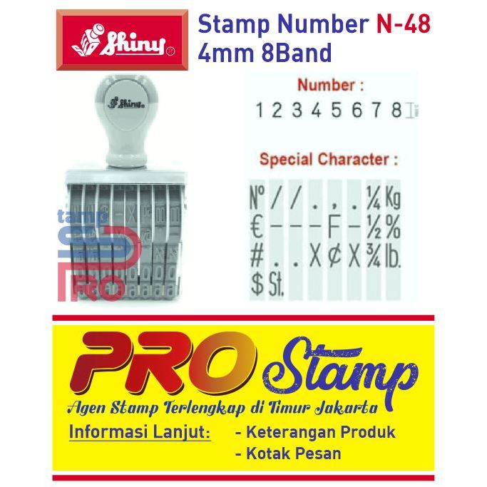 

Stempel Angka Manual Shiny N48 / N 410 / N412 / N415 / N416
