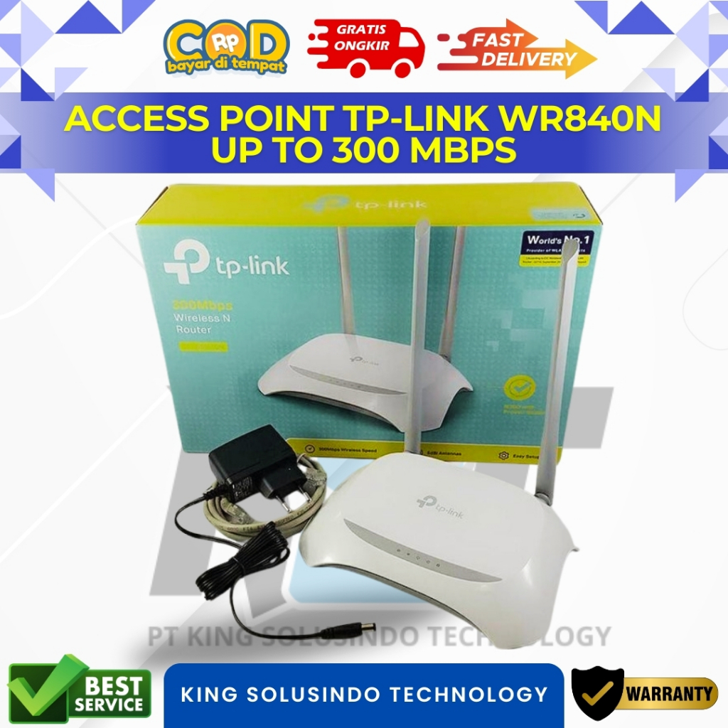 TP-Link WR840N Access Point Router 300 Mbps