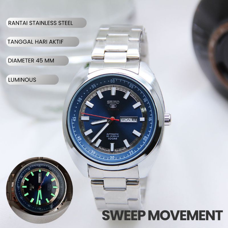 Excellent-Jam Tangan Pria Seiko Turtle Mesin Semi Otomatis Sweep Movement Keren n Elegan