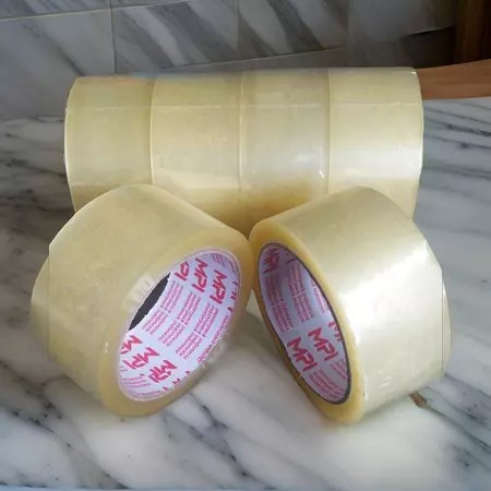 

Lakban Bening Ukuran Panjang 45 mm Panjang 80 Yard Kualitas Bagus Dan Tidak Mudah Putus Merek MPI