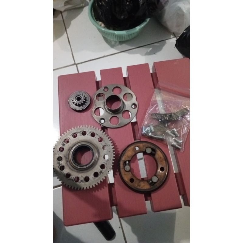 Gear Stater One Way 1set Yamaha Alfa FIZR Sigma Original Copotan Motor