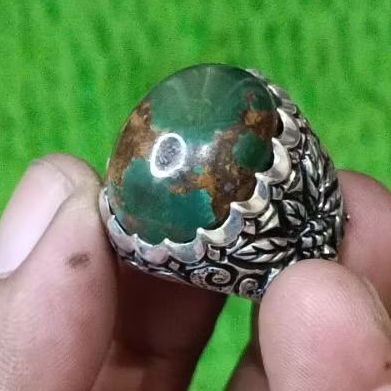 Pirus Persia Natural Hijau Ijo Kedondong Jenong Mumbul Ajibb Ring Perak