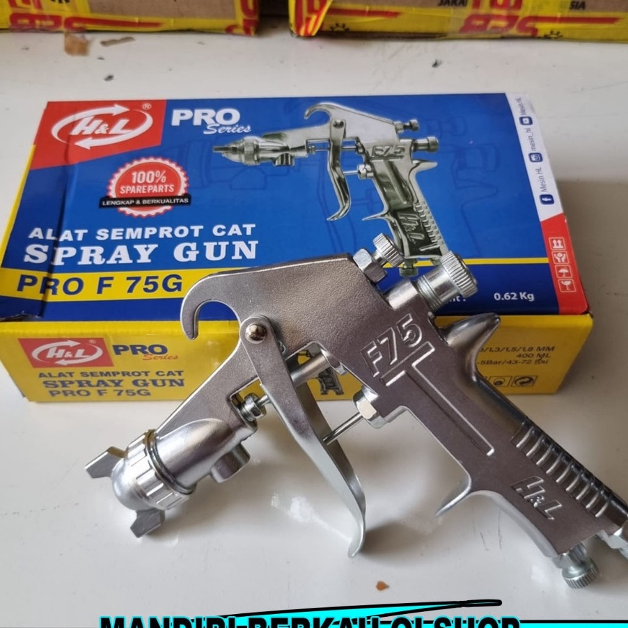 KI3 Spraygun Only Spray Gun F75 G Tabung Atas  Semprotan Cat Minyak Tanpa Tabung