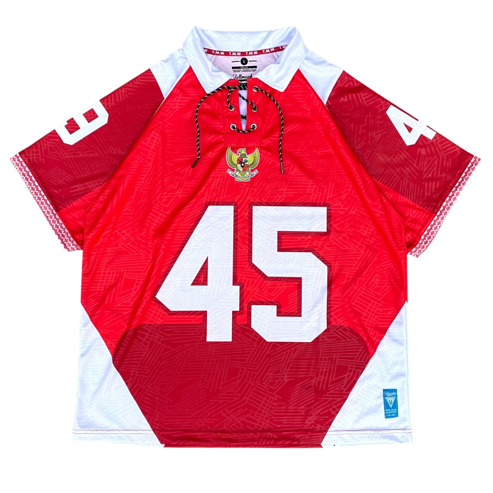 T.M.W - Jersey Timnas Series / Garuda Indonesia / 45 / Oversize / Streetwear / Vintage / Retro / Rug