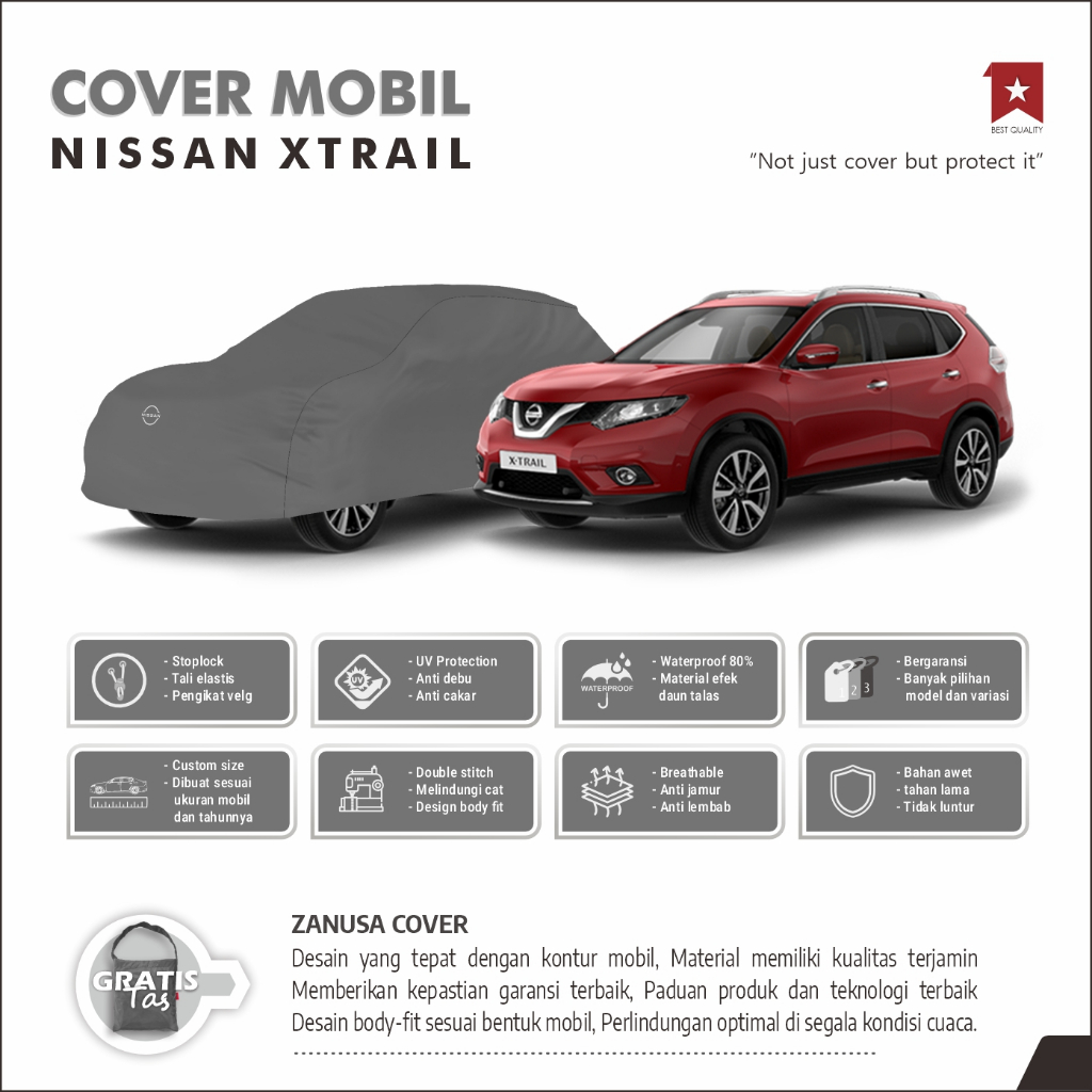 BODY COVER MOBL NISSAN XTRAIL, SARUNG MOBIL NISSAN XTRAIL, SELIMUT MOBIL NISSAN XTRAIL