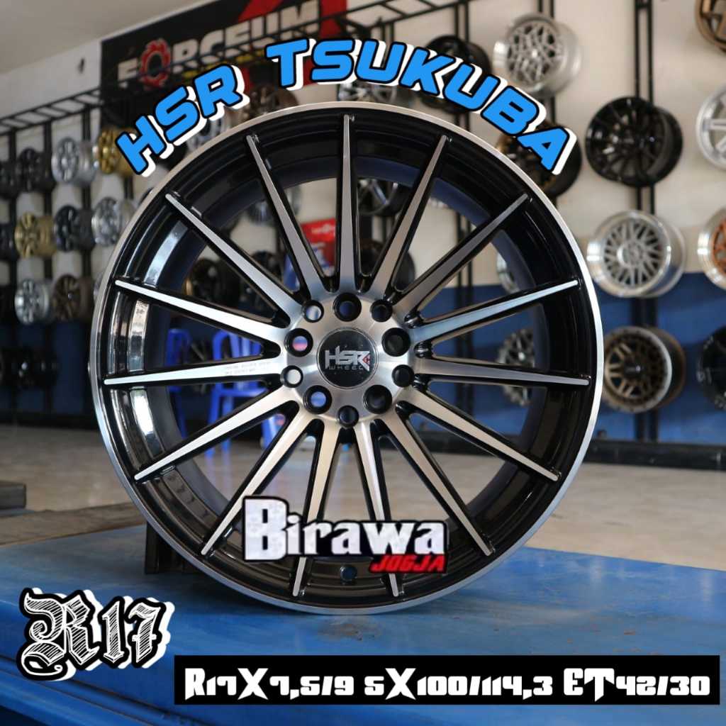 Velg Racing Ring 17 Concave Velg HSR Tsukuba R17 Baut 5 For Mobil Altis Sienta Avanza Innova Xpander