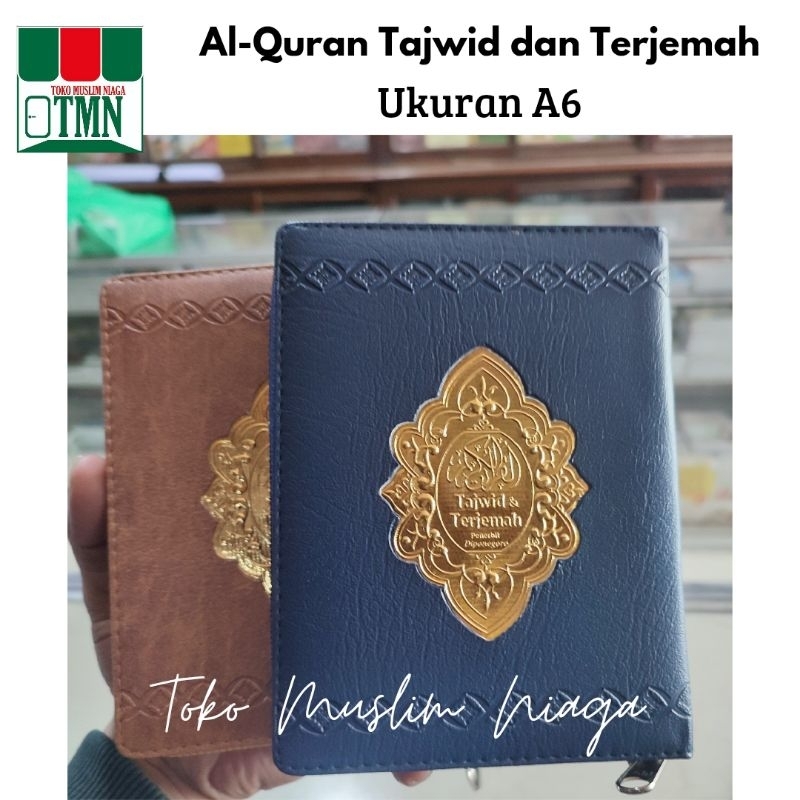 Alquran Tajwid Terjemah Resleting - Alquran Terjemahan Tajwid A6 Diponegoro