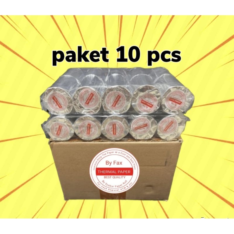 

10 pcs/Roll Kertas Thermal Murah 57/58x30 struk kasir paper Roll