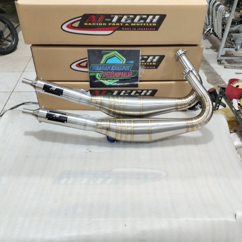 knalpot aitech AI_TECH RX KING KOLONG TELO 3V3  STANLESS RX KING ORIGINAL AITECH PRODUK