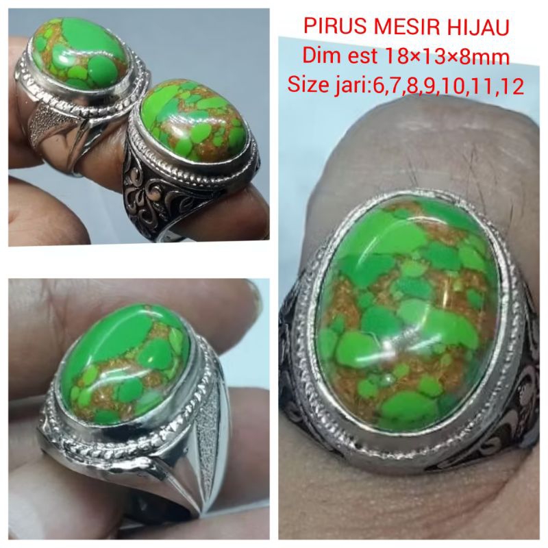 CINCIN BATU PIRUS MESIR HIJAU NATURAL ALAM