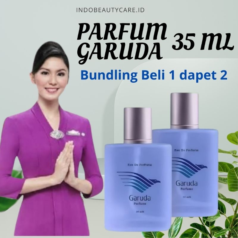 (2Pcs) PARFUM PRIA DAN WANITA 100% ORIGINAL GARUDA INDONESIA Aroma GREEN TEA,JASMINE