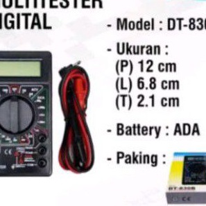KI3 DT83B DT83B multimeter multitester avo meter sudah ada batre tinggal pake BISA COD YA
