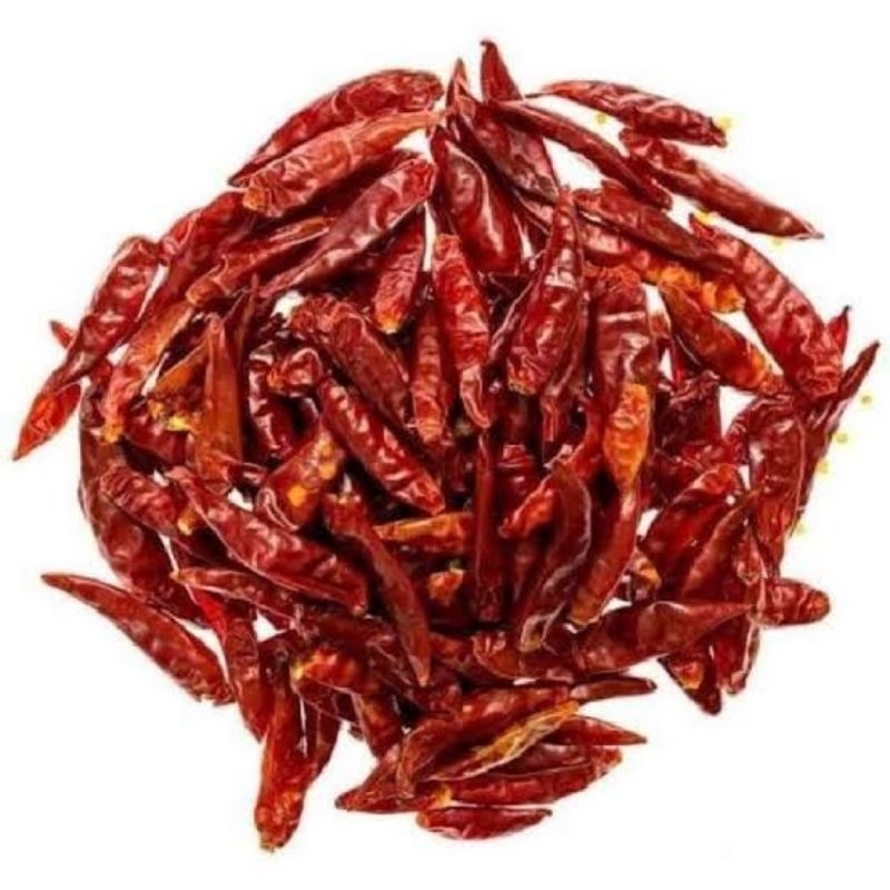 

Cabe kering teja super pedas|cabekering|grade A|tanpa tangkai isi 100gr