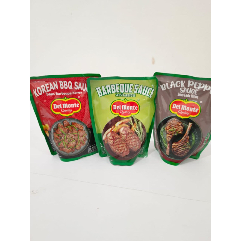 

SAUS DELMONTE BARBEQUE| BARBEQUE KOREAN |BLACKPEPPER | SAUCE 250 gr