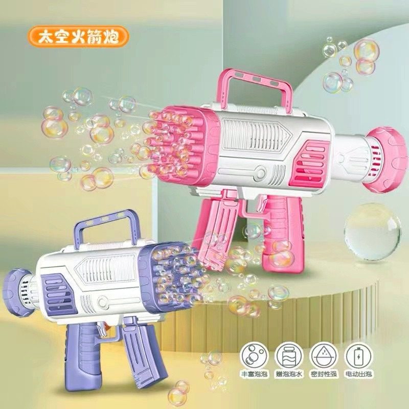 28 Lubang / Mainan Bubble Gun Besar Jumbo / Big Bubble Gun / Mainan Pistol Tembak Gelembung Jumbo