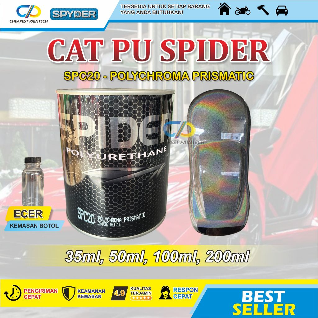 CAT HOLOGRAM SPIDER PU POLYCHROMA PRISMATIC SPC20 ECER
