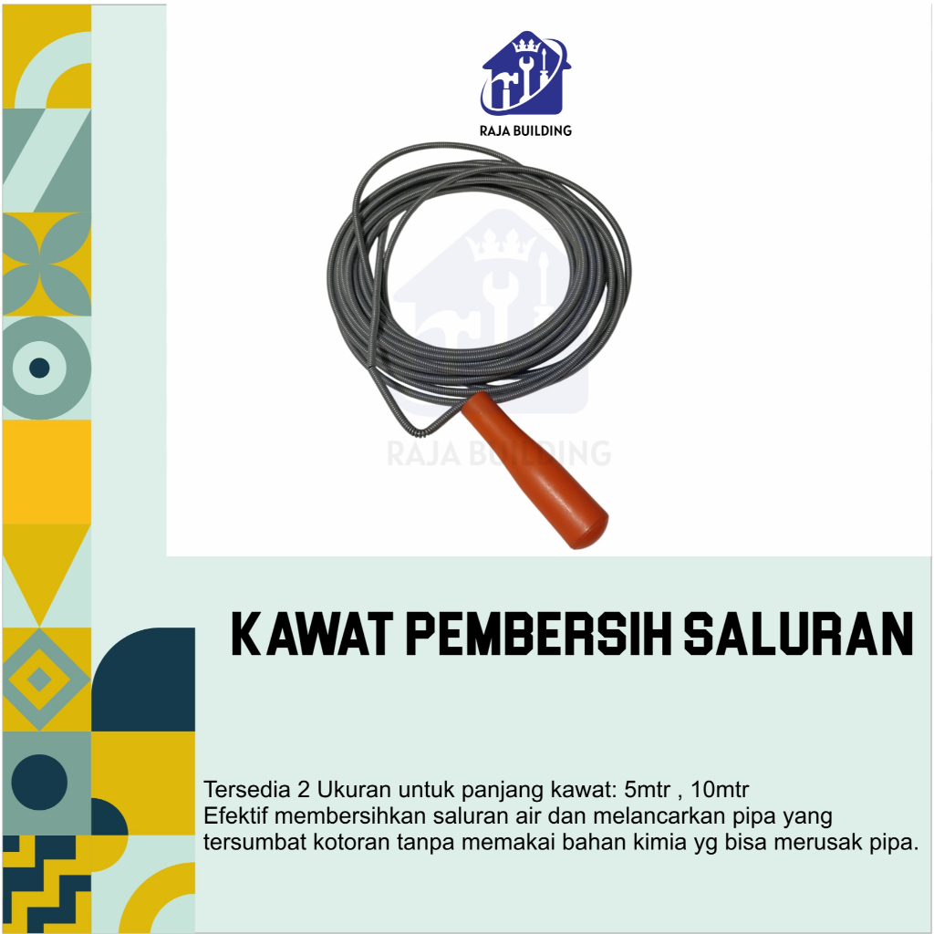 Kawat Pembersih Saluran Got /Kawat Sumbat / Alat Pembersih Saluran / Kawat Drainase