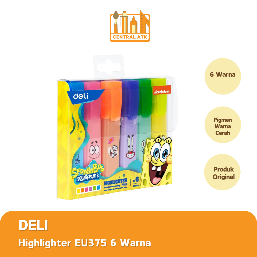 

DELI | HIGHLIGHTER EU375 6 WARNA