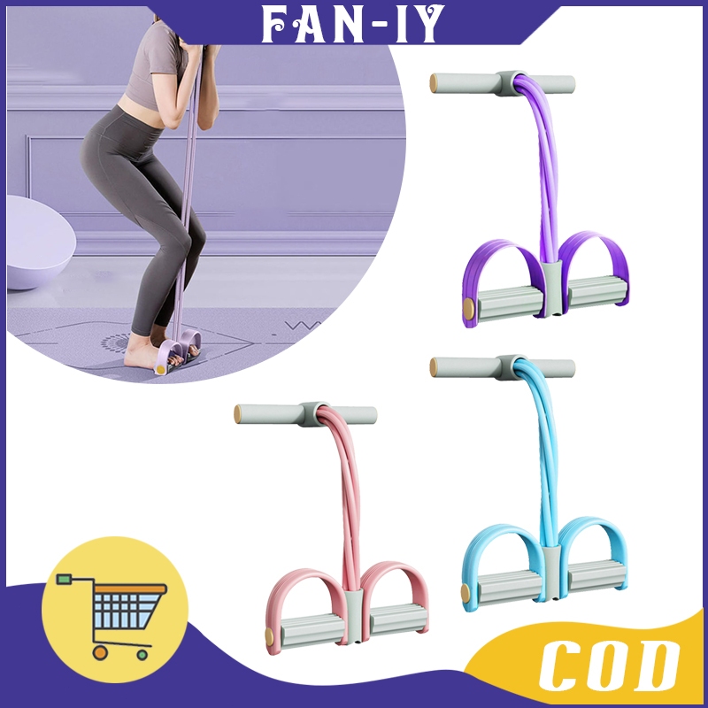 Alat Olahraga 6 Tali / Alat Penurunan Berat Badan Tarik Tali / Penarik Yoga Rumah