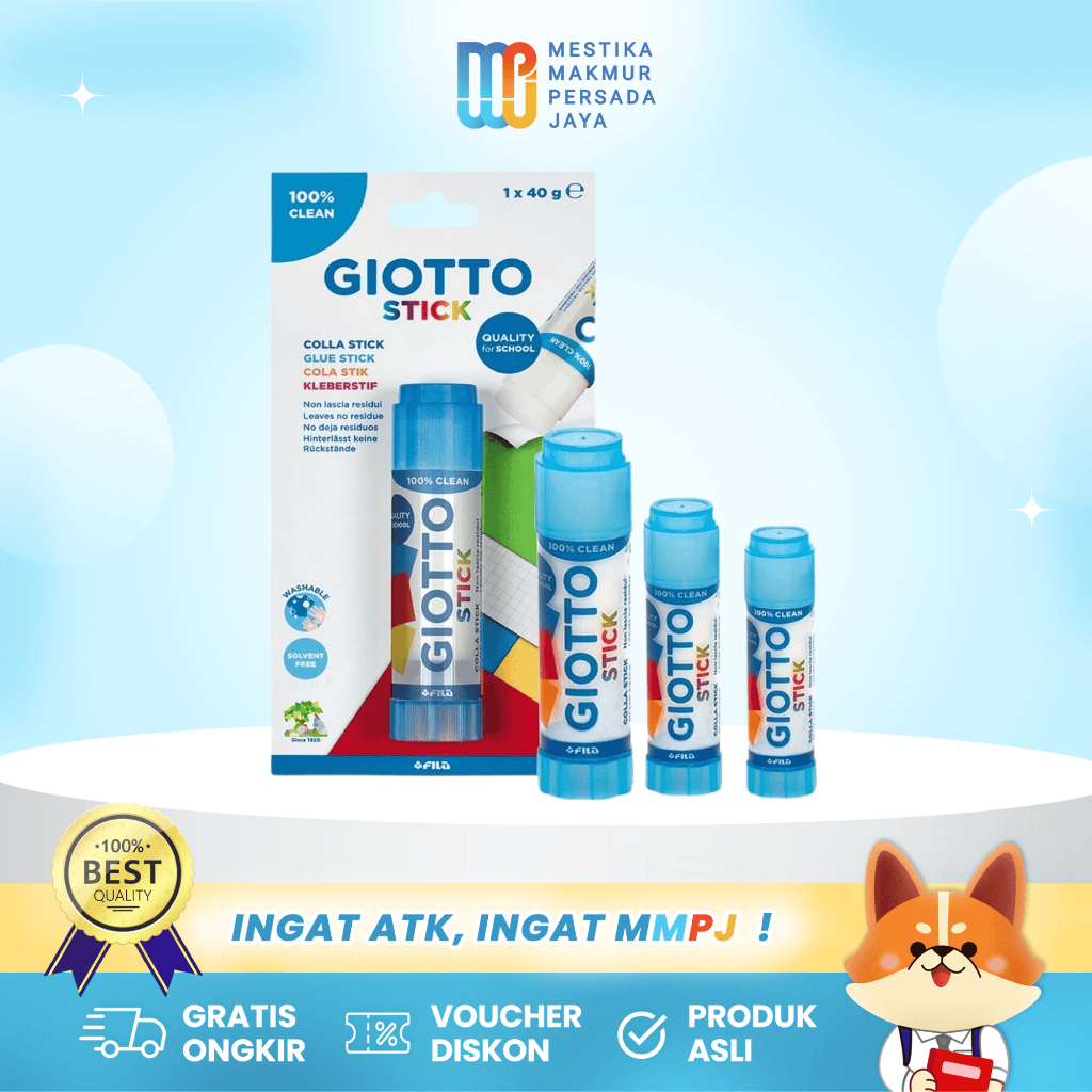 

Giotto Glue Stick - Lem Stick Non-Toxic Cepat Kering 540100/540200