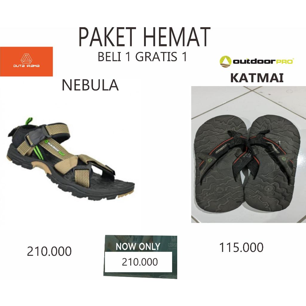 DUTAIRAMA - PAKET HEMAT BELI 1 GRATIS 1 SANDAL OUTDOOR NEBULA + KATMAI