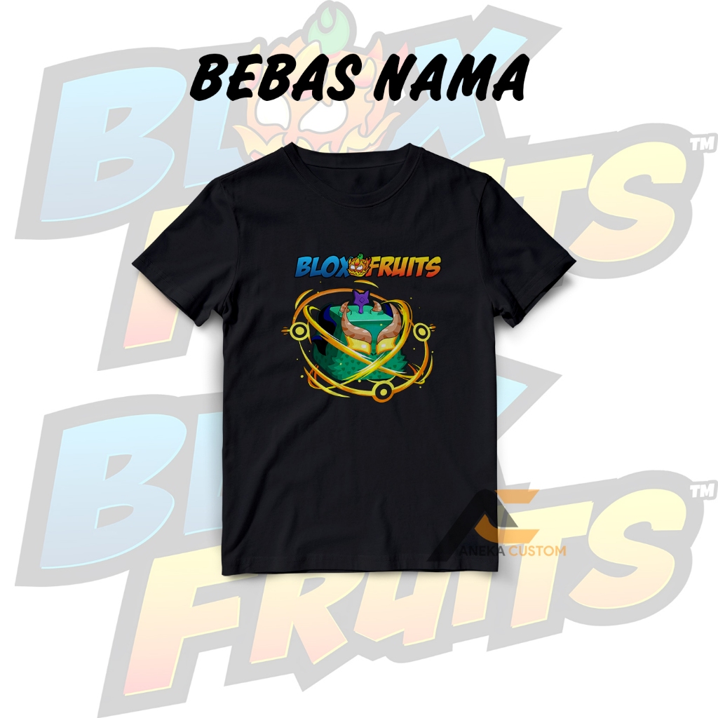 KAOS ANAK BLOX FRUITS DRAGON FREE NAMA / BAJU ANAK BLOX FRUIT ROBLOX BISA TAMBAH NAMA