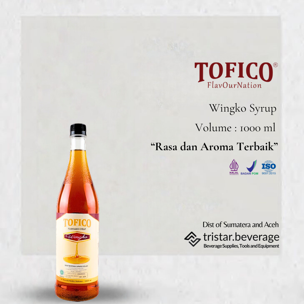 

Sirup Premium Rasa Wingko - Tofico Syrup 1 Liter - sirup untuk minuman