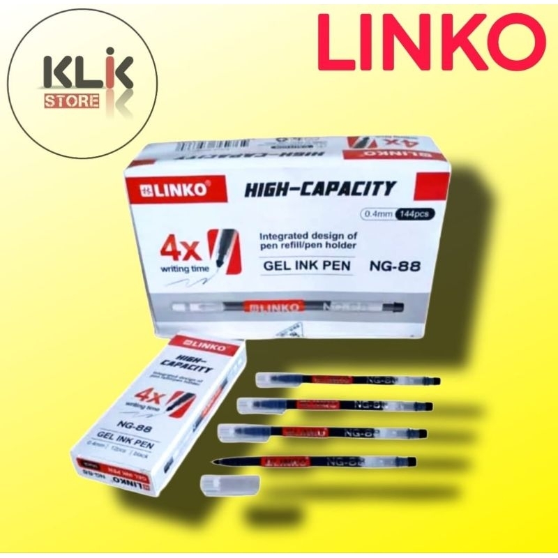

(Ecer / 1pcs) Ballpoint Linko NG-88 0.4mm / Bolpen Bolpoin Pulpen Pena