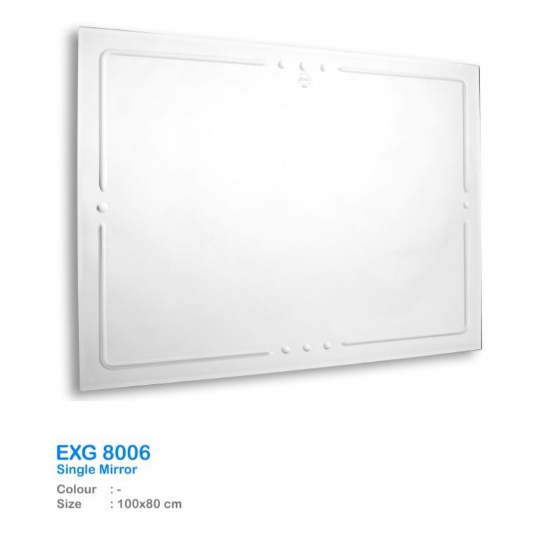 EIXO Global Single Mirror Kaca Cermin Dinding Kamar Mandi Toilet Besar - 100x80cm