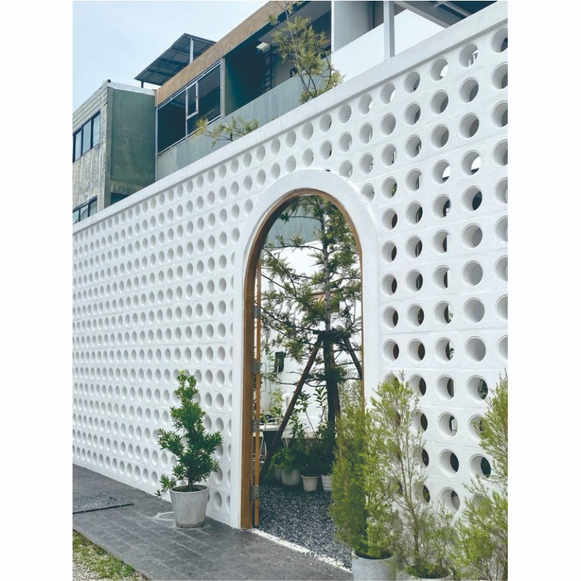 Roster beton mininalis trowongan putih/Roster minimalis/roster bulat