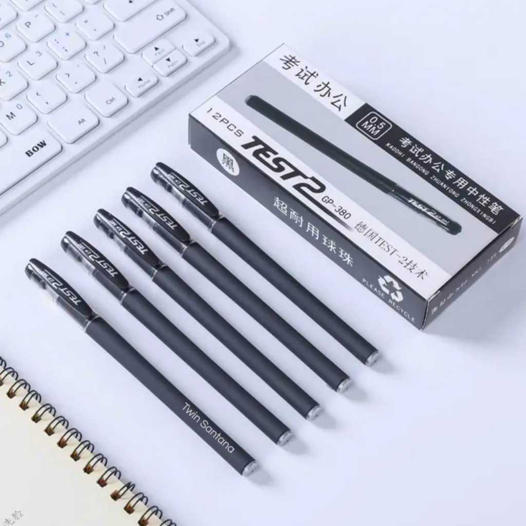 

Pulpen Gel Hitam / Black Gel ink Pen Grateful 0.5mm