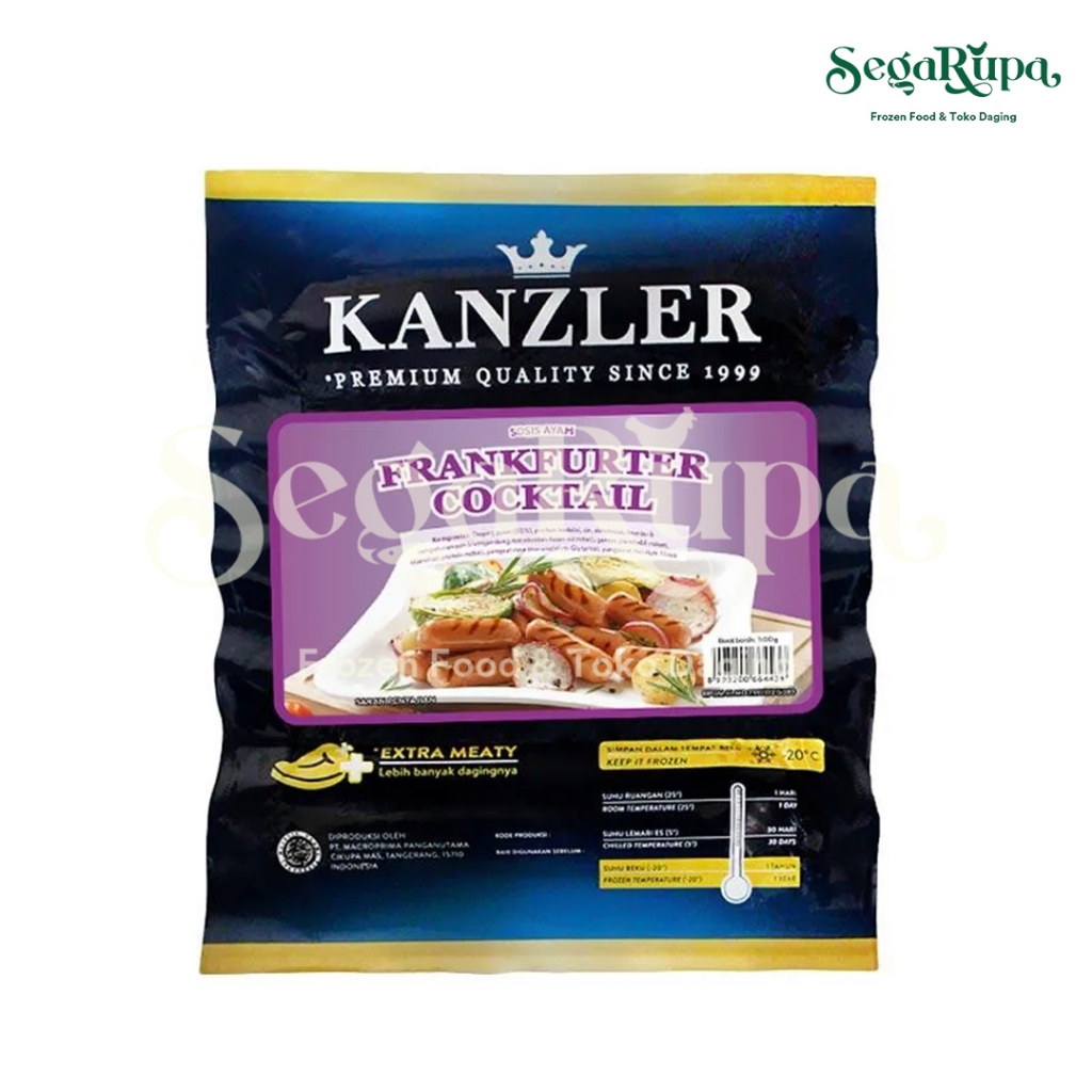 

KANZLER FRANKURTER COCKTAIL 500 Gr - SEGARUPA FROZEN FOOD & TOKO DAGING