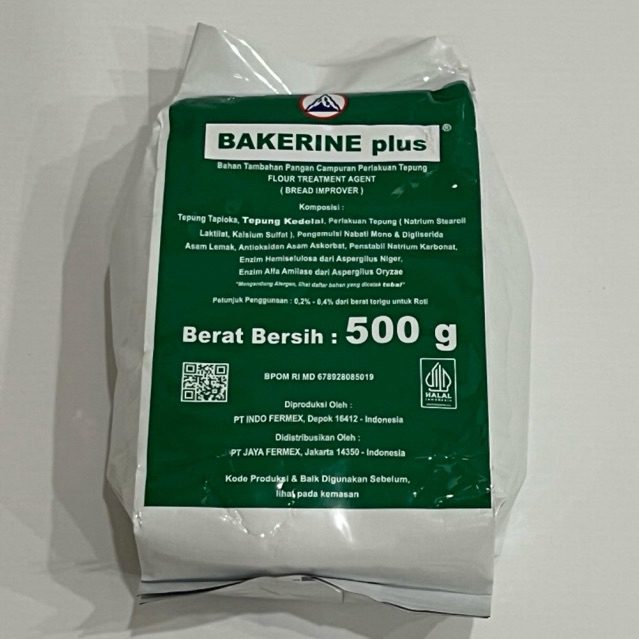

Bakerine Plus | Bread Improver | Pelembut Roti | Kemasan 500g
